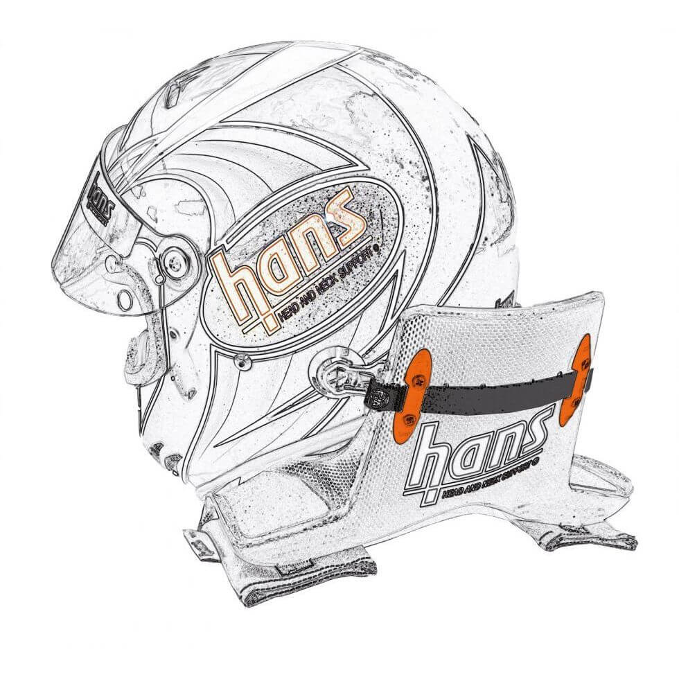 SCHROTH 00030-19 Sliding Tethers HANS (Length: 19“) With SCHROTH Logo Photo-2