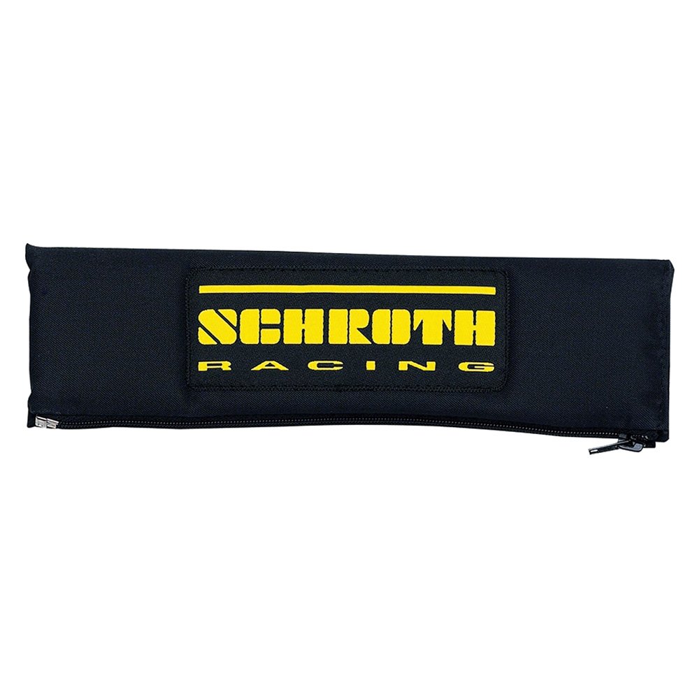 SCHROTH 00209 Belt Pads 3“ (76 mm) Black With Yellow Logo 2pcs Photo-0