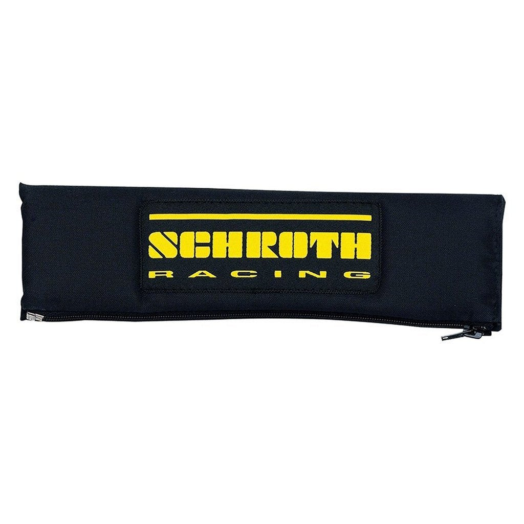 SCHROTH 00209 Shoulder Pads 3“ (76 mm), Black with Yellow Logo, 2pcs Photo-0