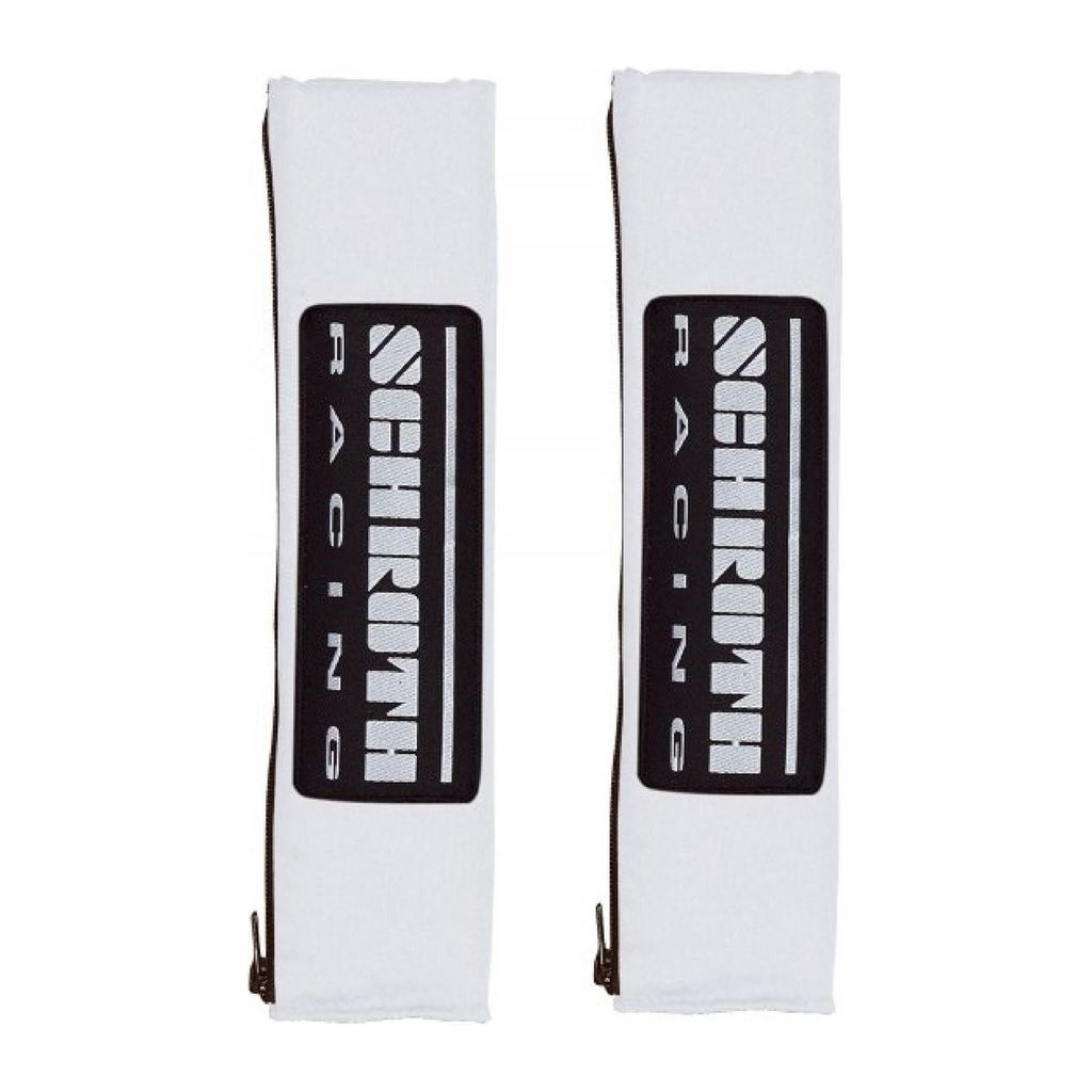 SCHROTH 09219 Shoulder Pads Racing Logo 50mm, Gray/Gray Logo Photo-0