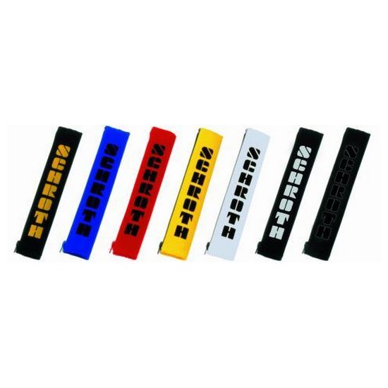 SCHROTH 00109 Shoulder Pads 2“ (50 mm) Black / Yellow SCHROTH Logo Photo-0