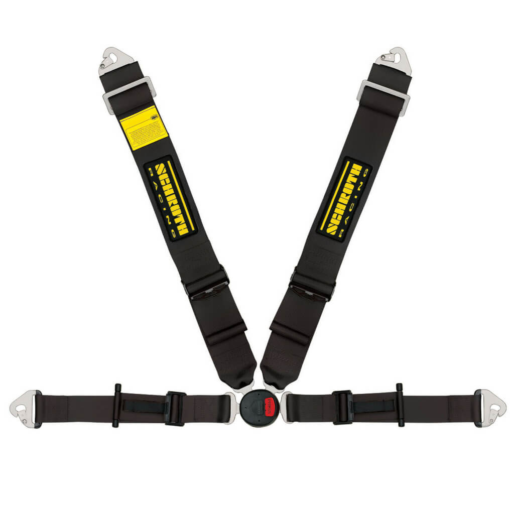 SCHROTH 20071 Seat Belt Profi 2-FE 4-point Left ASM Pull Down Black for PORSCHE 911 GT3RS (991 / 992 / 997) / BMW M2 (F87) / M3 (F80) / M4 (F82) Photo-0