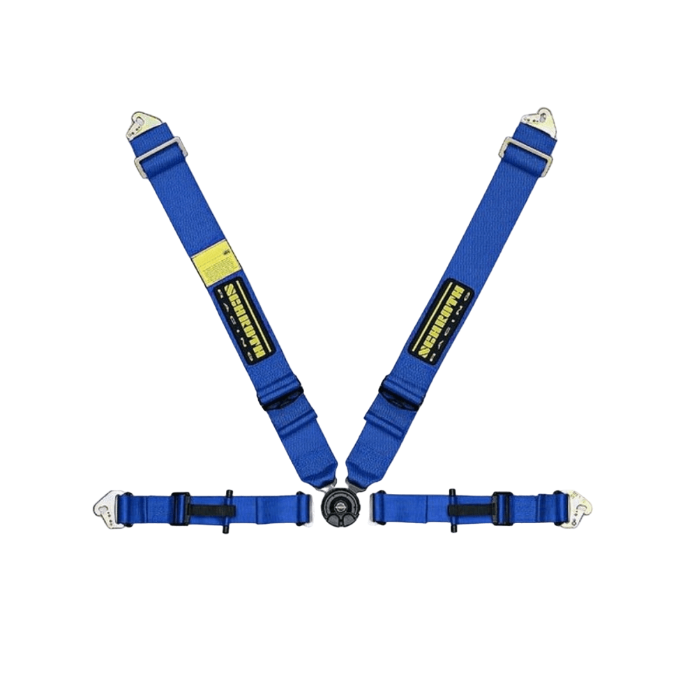 SCHROTH 20101 Seat Belt Profi 2 4-point Left (Asm With Flexible), Blue Photo-0