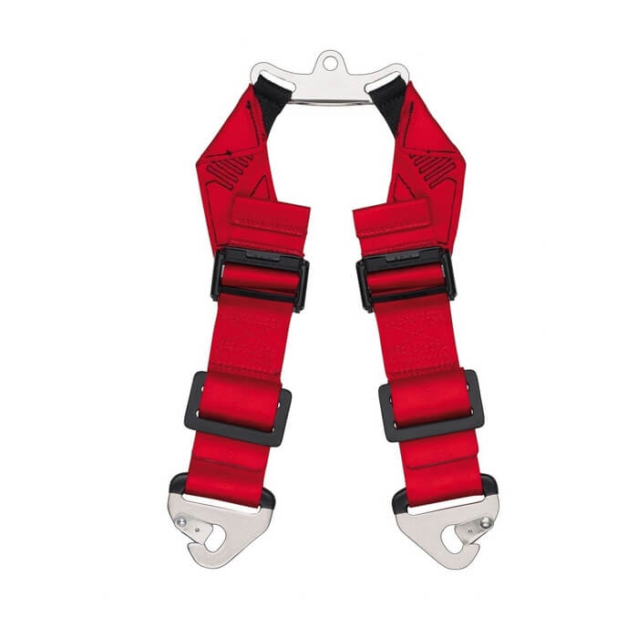 SCHROTH 49214 (49202) T-Bar Crutch Strap Anti-sub Strap 2, Red Photo-0