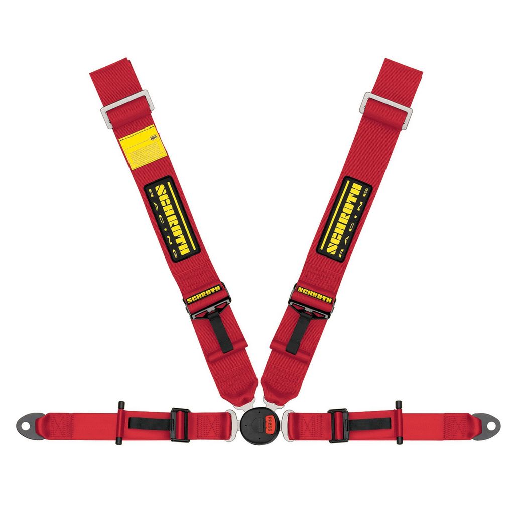 SCHROTH 91158A-2 Racing Harness Lotus 2-FE 4-Point Left, FIA, Red Photo-0