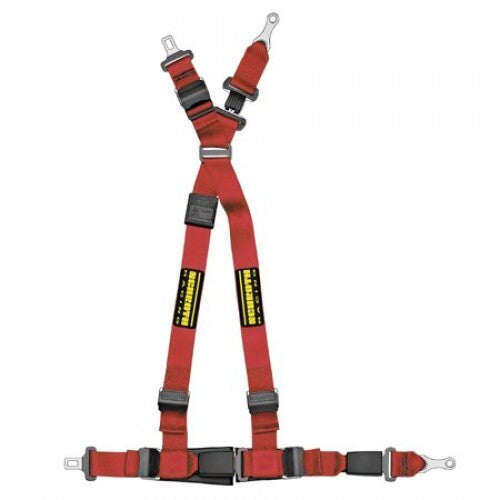 SCHROTH 93080-2 Seat Belt Strap Quickfit Asm With SCHROTH Logo Left Red for VW Photo-0