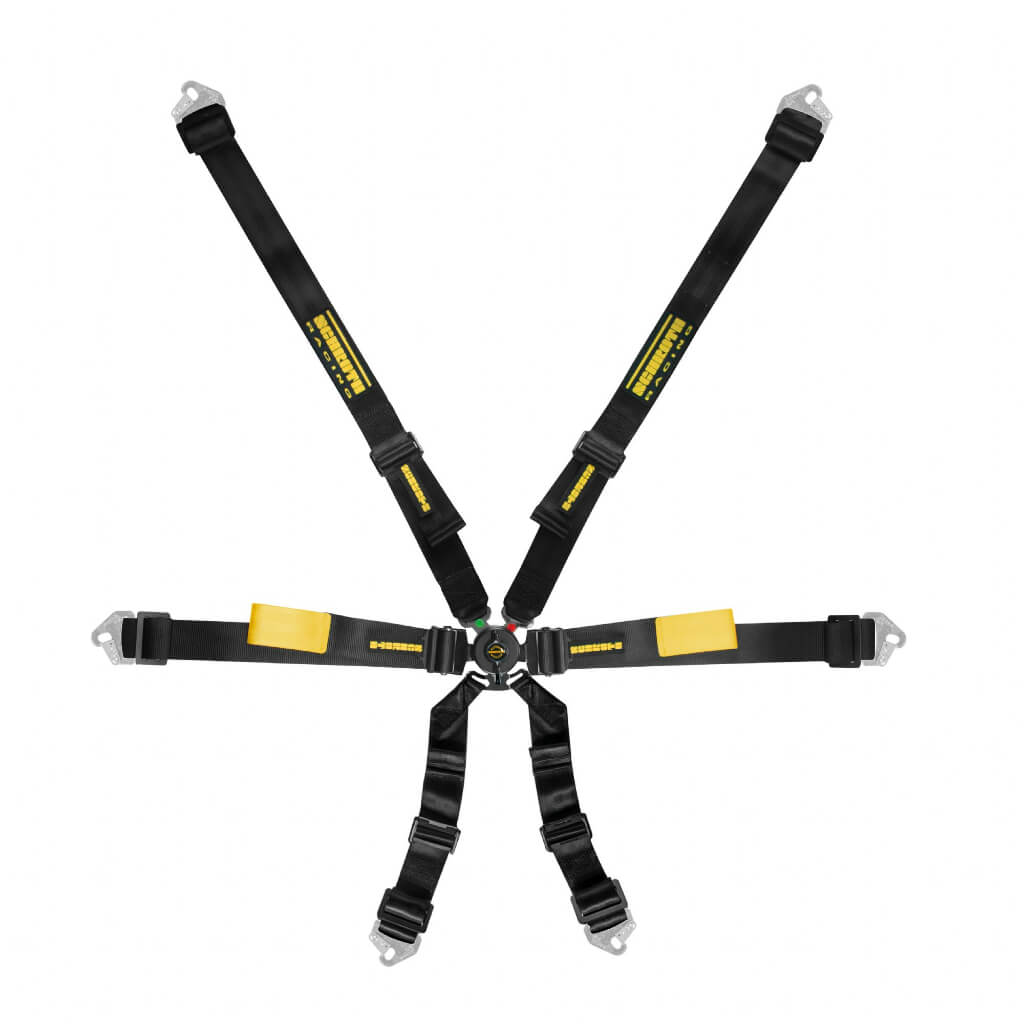 SCHROTH 94510A-0 Seat Belt Enduro, 6-point, 2“ (50 mm) 2x2, Black for BMW M2 (G87) / M3 (F80 / G80) / M4 (F82 / G82) Photo-0