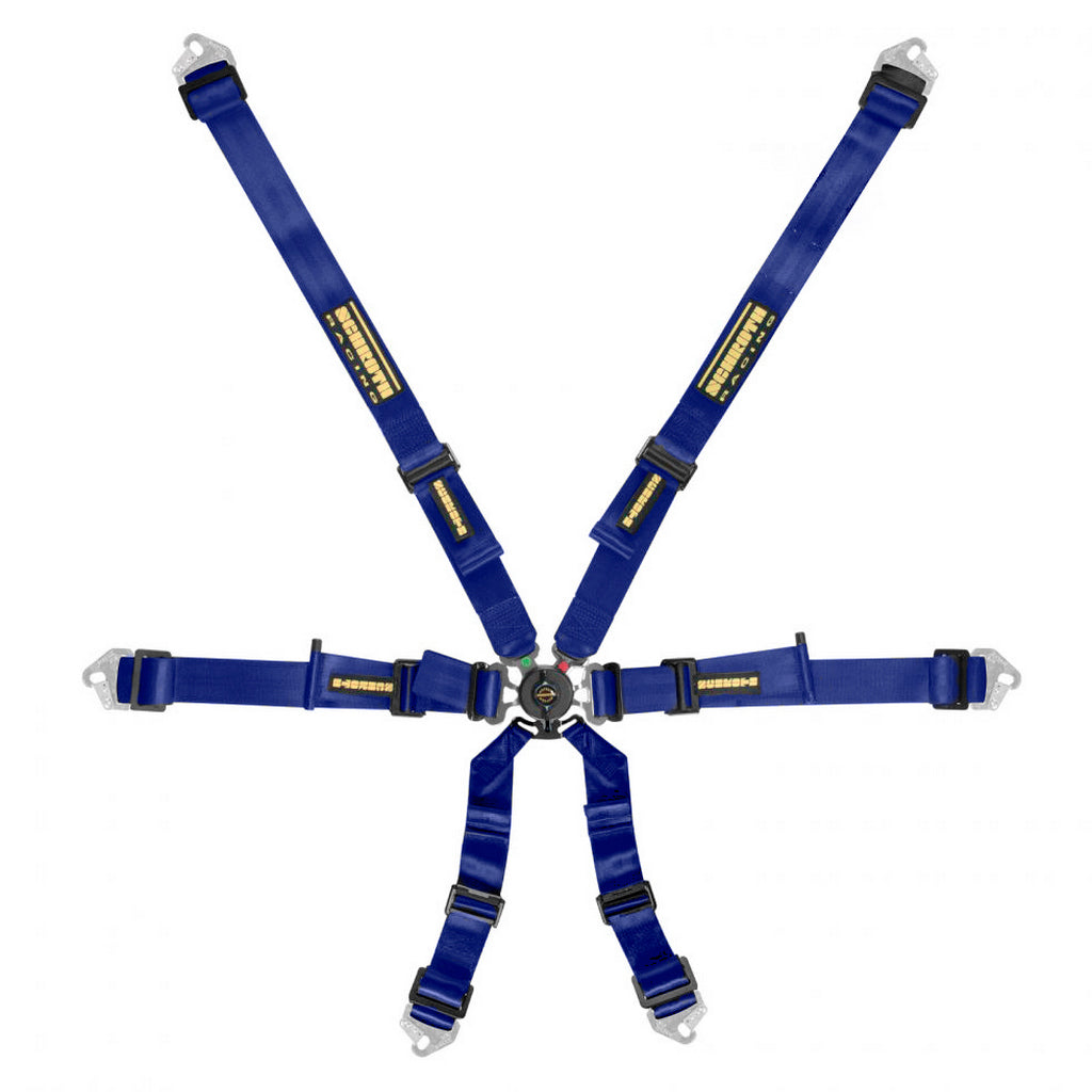 SCHROTH 94530A-1 Racing Harness Flexi 2x2 6-Point, Blue Photo-0