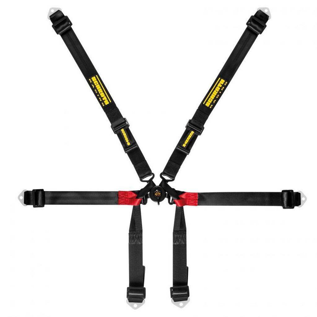 SCHROTH 94620-0 Racing Harness Formula 2x2 6-Point, Black Photo-0