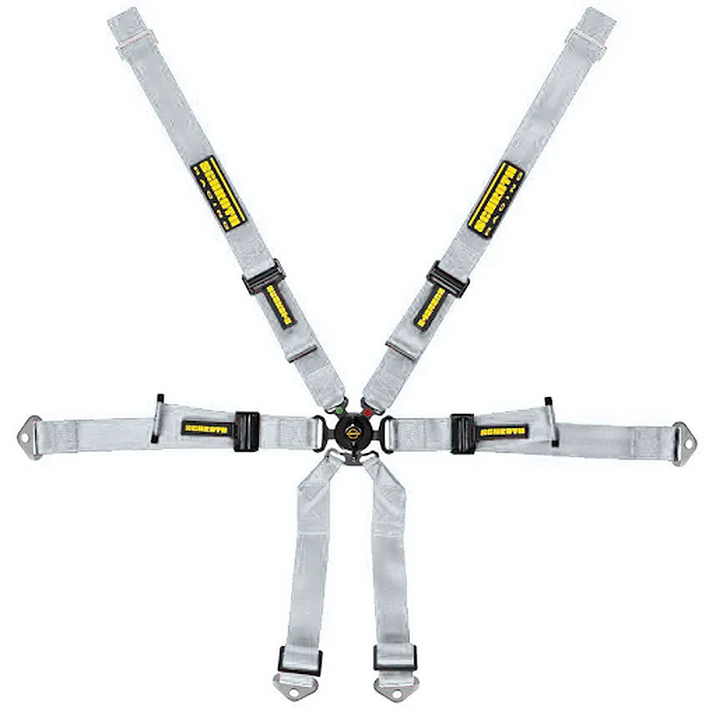 SCHROTH 94680-9 Racing Harness Profi 2x2 6-Point, Silver for PORSCHE Cayman / Boxster (981 / 982) Photo-0