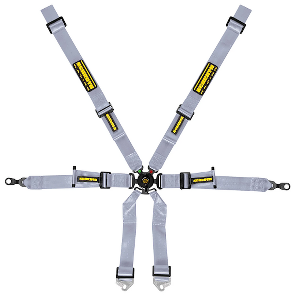 SCHROTH 94700-9 Racing Harness Profi 2x2 6-Point, Silver for PORSCHE 911 (996 / 997) Photo-0