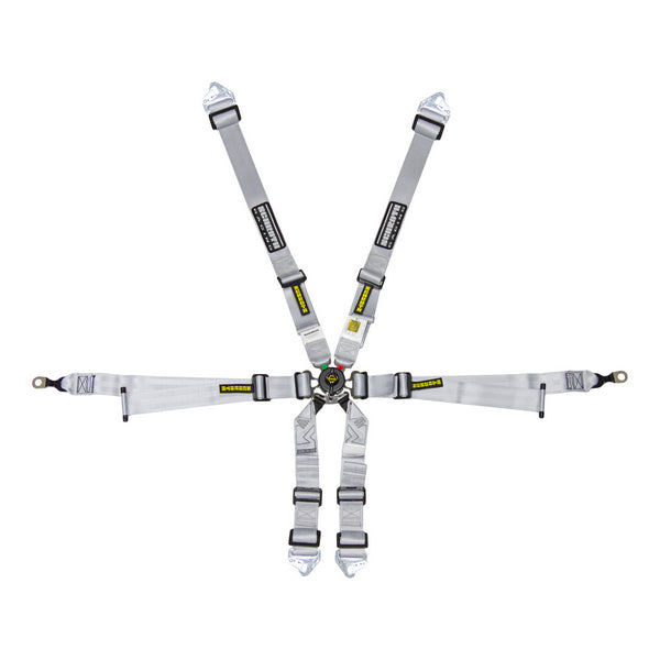 SCHROTH 94700-9 Seat Belt Profi 6-point 2x2 Silver for PORSCHE 996 / 997 Photo-0