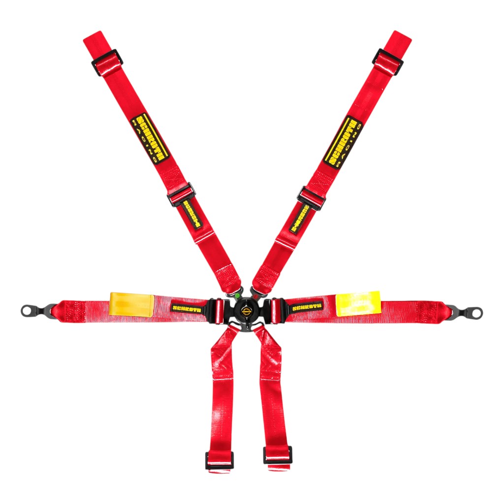 SCHROTH 94710-2 Racing Harness Enduro 2x2 6-Point, Red for PORSCHE 911 (996 / 997) Photo-0