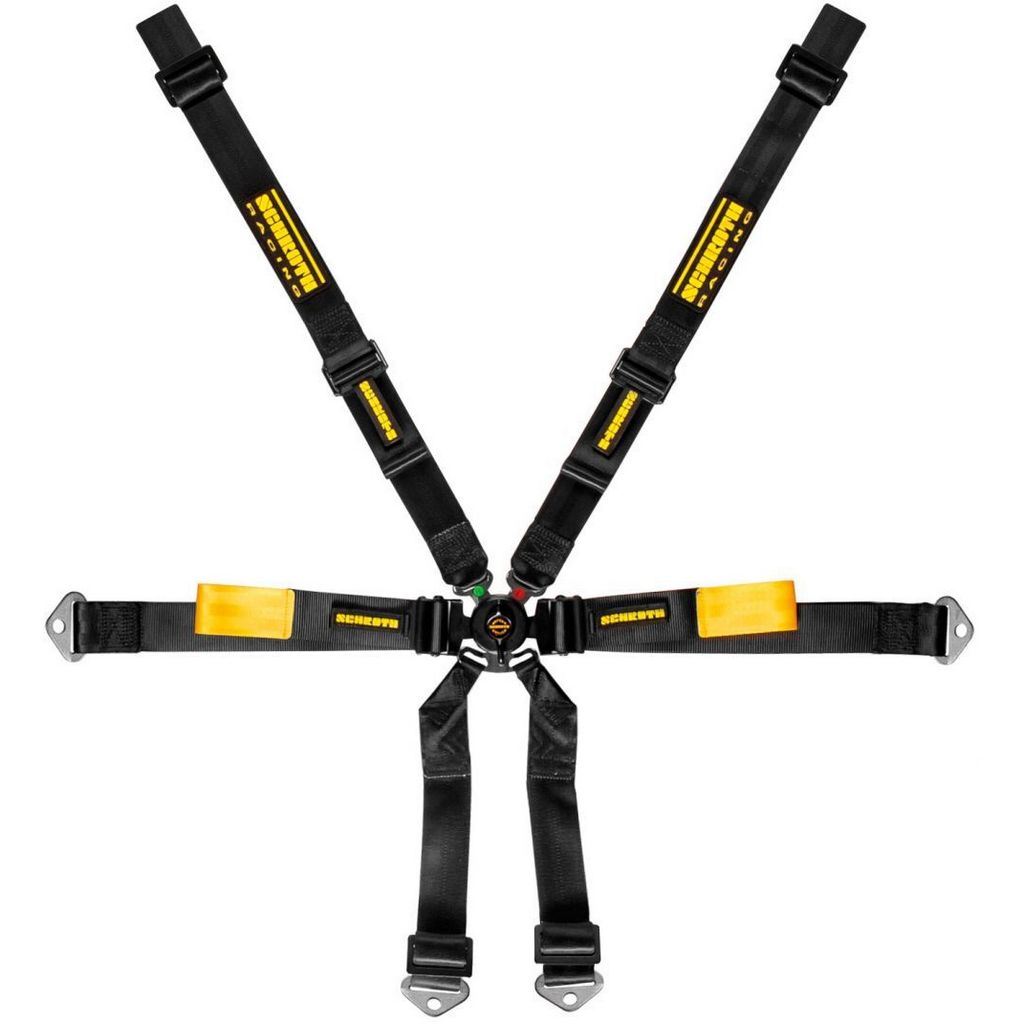 SCHROTH 94720-0 Seat Belt Enduro, 6-point, 2" (50 mm) 2x2, Black for PORSCHE (991 / 981) Photo-0
