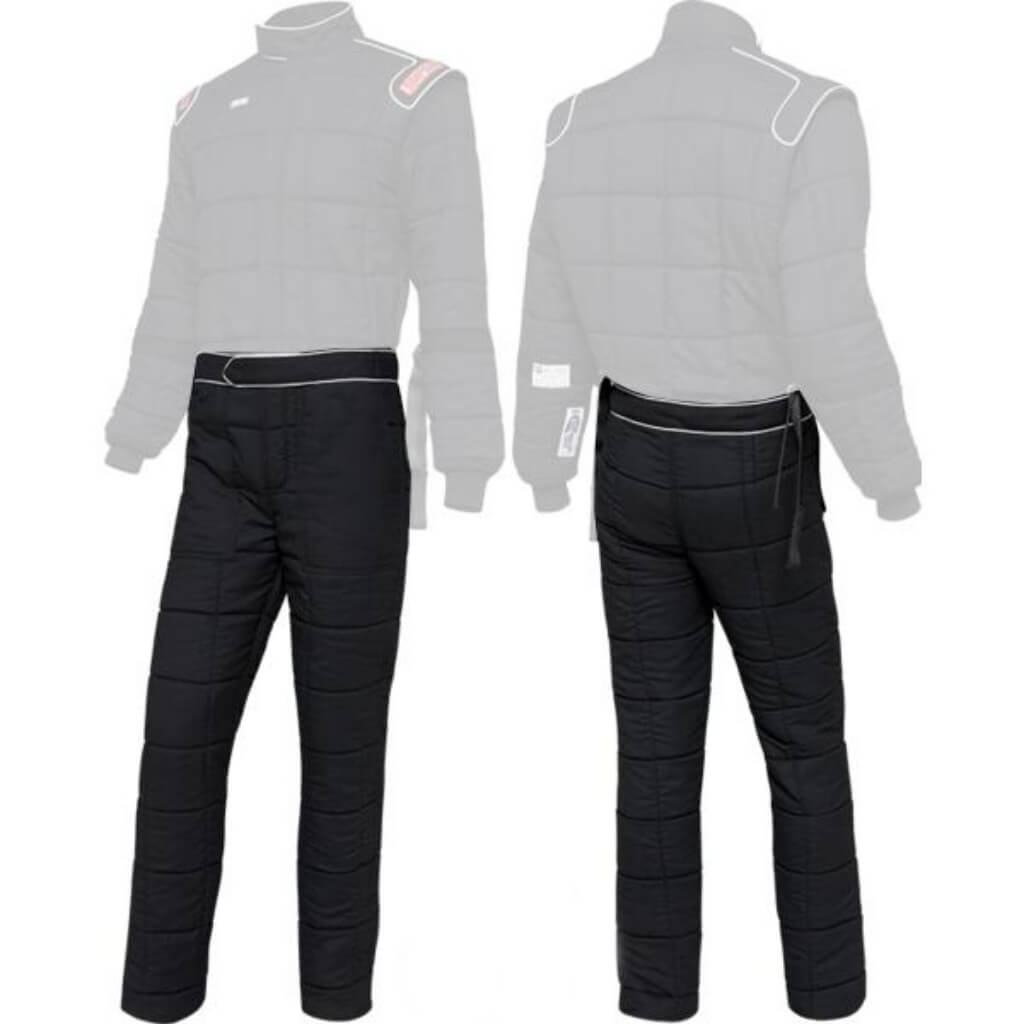 SIMPSON 4802433 Racing Drag Two Piece Racing Suit Pants, SFI 20, Black, Size XL Photo-0