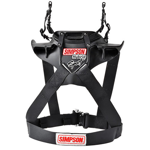 Simpson HS.XSM.F.PA.FIA Neck Restraint Hybrid Sport Female X-SMALL Adjustable sliding tether Post anchor compatible Photo-0