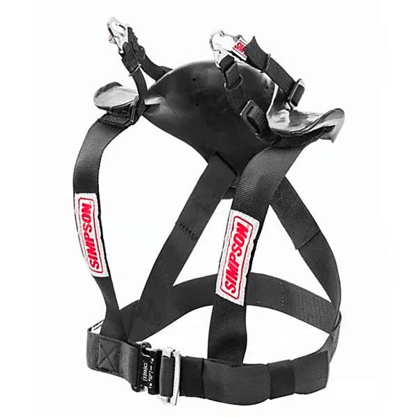Simpson HS.LRG.11.M61.FIA Neck Restraint Hybrid Sport LARGE Adjustable sliding tether w/ M61 quick release helmet anchors Photo-0