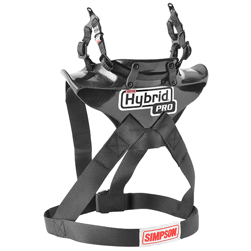 Simpson HYPL.XLG.11.M61.FIA Neck Restraint Hybrid ProLite X-LARGE Adjustable sliding tether w/ M61 Quick Helmet Anchors Photo-0