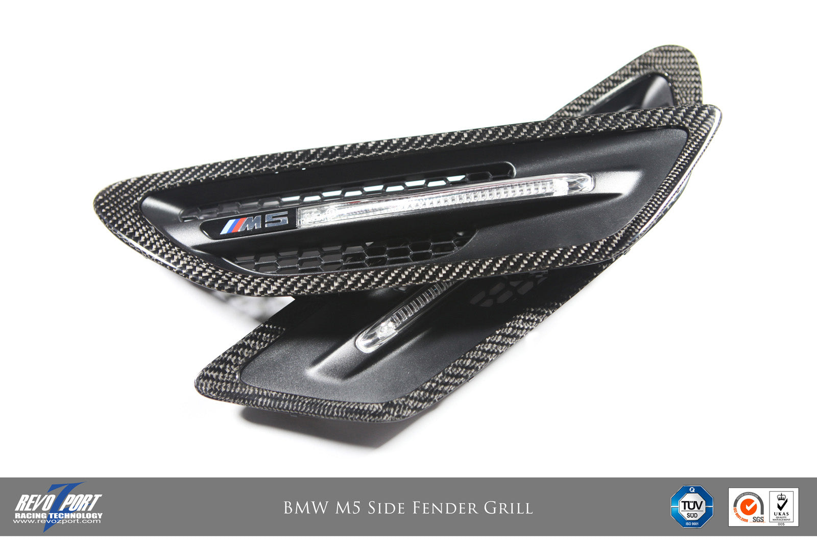 REVOZPORT B F10 2 M05 A410-C Side Fender Carbon Grill BMW F10 M5 Photo-3