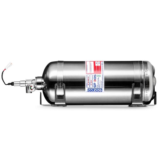 SPARCO 014778EXL3 Extinguisher system SP305, FIA 2000, electric, steel, 3,9l, diam. 130 mm, AFFF Photo-0