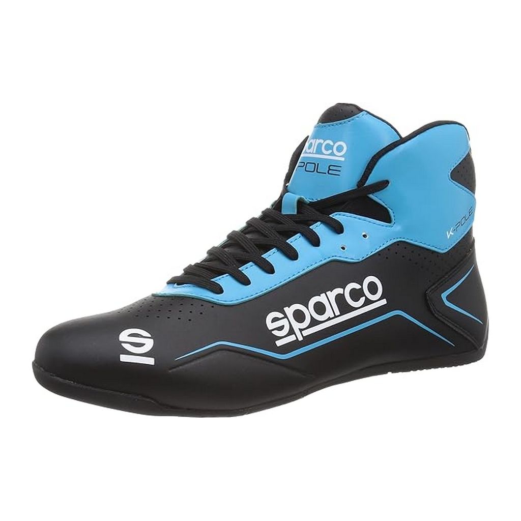 SPARCO 00126943NRAZ Karting Shoes K-Pole, Black / Blue, Size 43 Photo-1