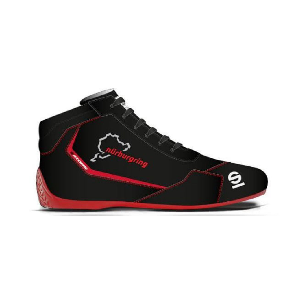 SPARCO 001295SP_NBR44 Shoes Slalom Nurburgring Edition, Black / Red, Size 44 Photo-1