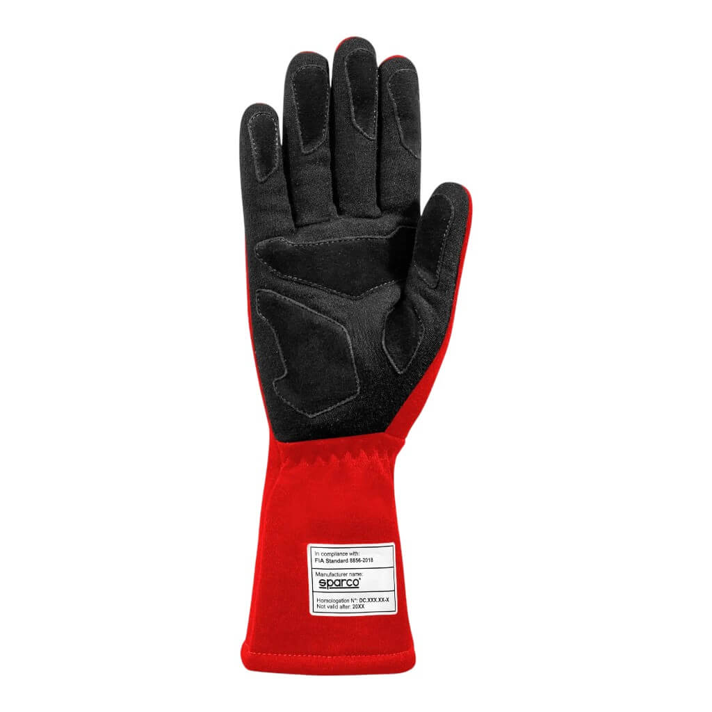 SPARCO 00136606RS Racing Gloves Land 2025, Red, Size 06 Photo-1