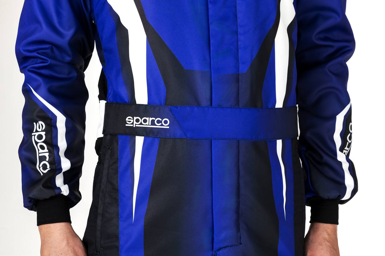 SPARCO 00231046EBNR Karting suit PRIME K 8877-2022 black/blue 46 Photo-3