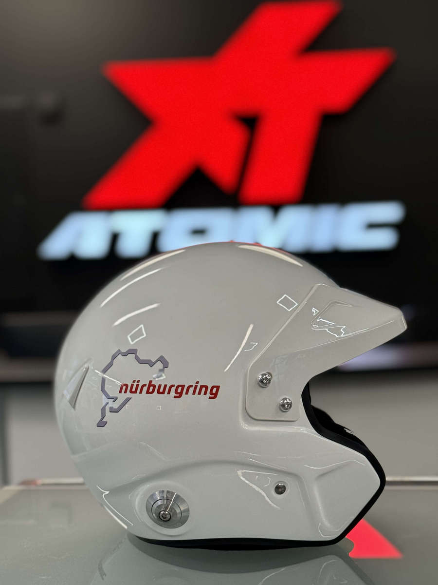 SPARCO 003370NBI3ML RJ Racing helmet Nurburgring Edition, open-face, FIA/SNELL SA2020, white, size M+ (59) Photo-0 