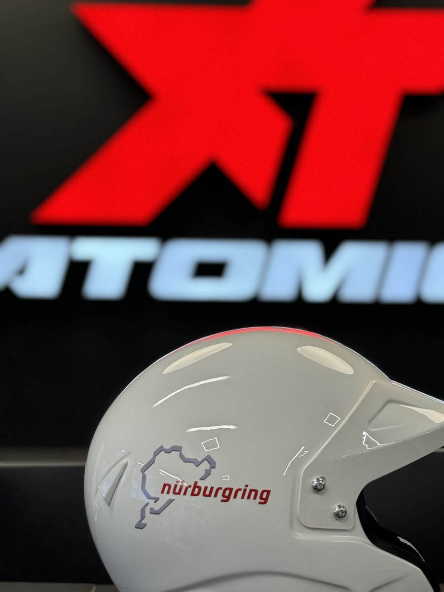 SPARCO 003370NBI4L RJ Racing helmet Nurburgring Edition, open-face, FIA/SNELL SA2020, white, size L (60) Photo-1 