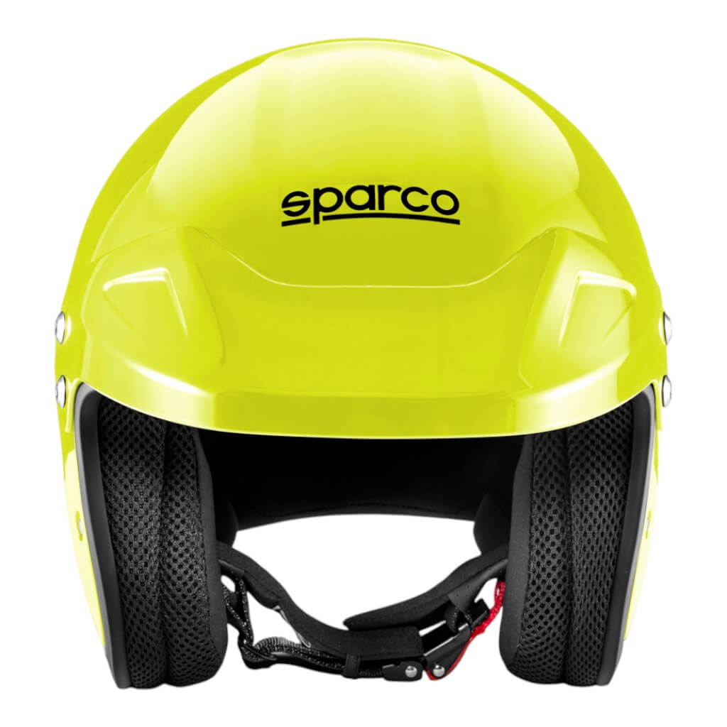 SPARCO 003379GFNR3L Open-Face Racing Helmet J-Pro ECE06, Fluo Yellow/Black, Size L Photo-1