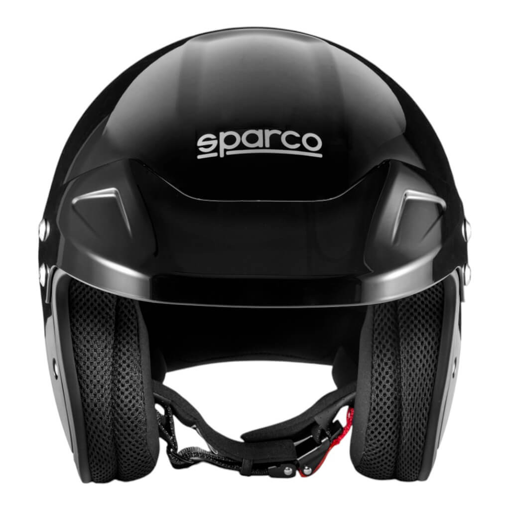 SPARCO 003379NRGR4XL Open-Face Racing Helmet J-Pro ECE06, Black/Grey, Size XL Photo-1
