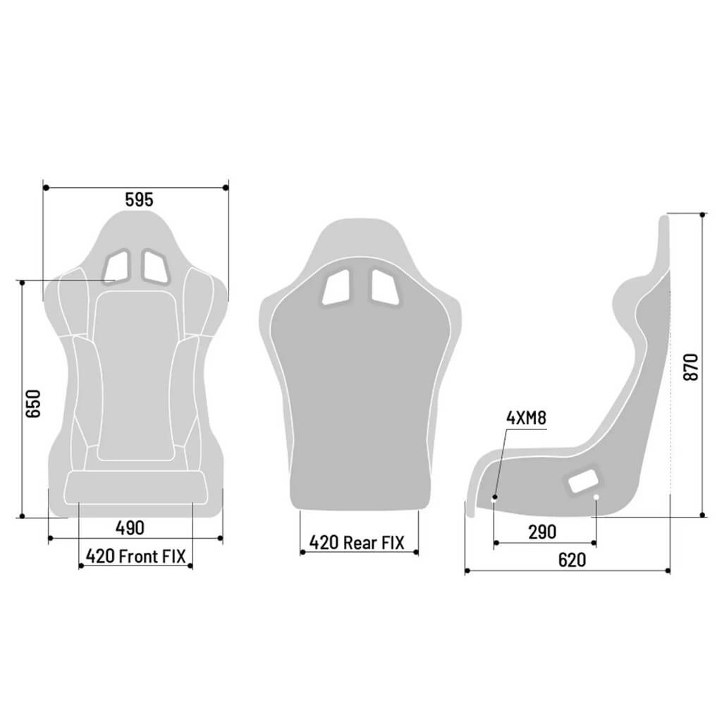 SPARCO 008009RNR Racing Seat Grid Q QRT, FIA 8855-1999, Black Photo-4