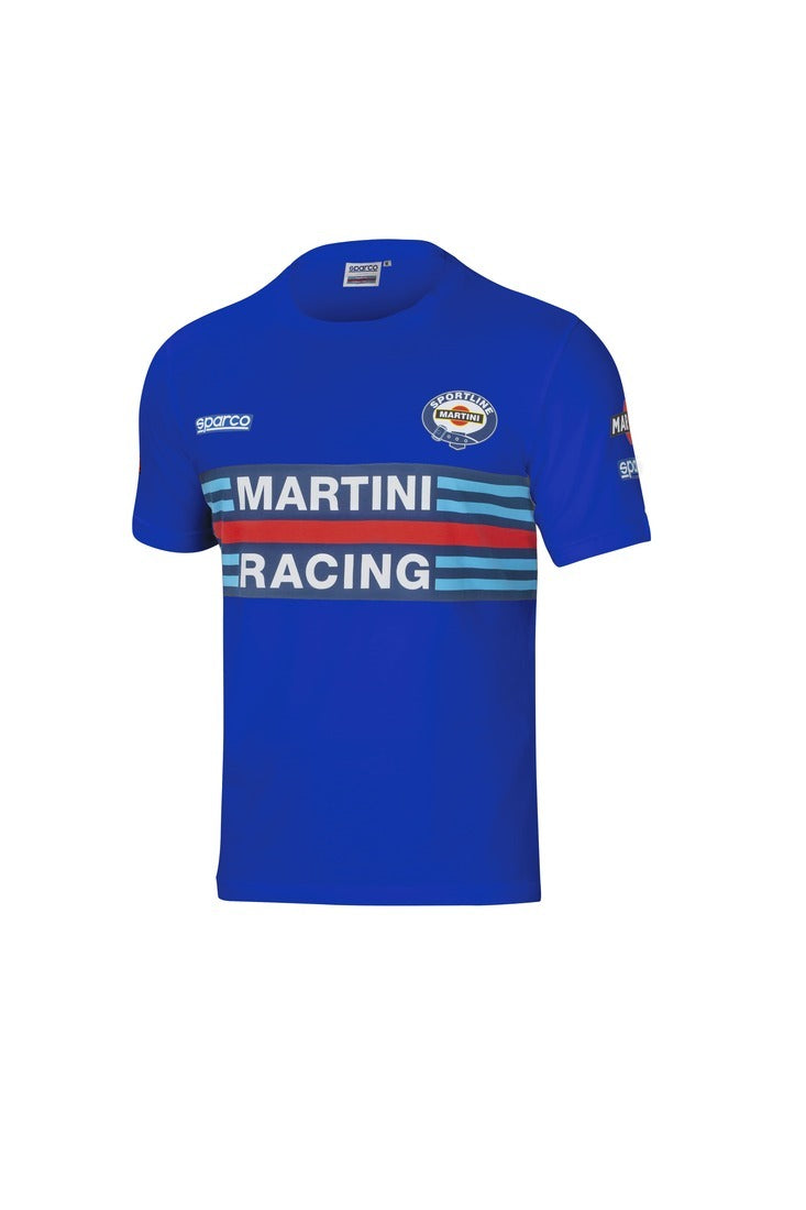 SPARCO 01274MRAZ2M T-shirt replica MARTINI RACING blue M Photo-0