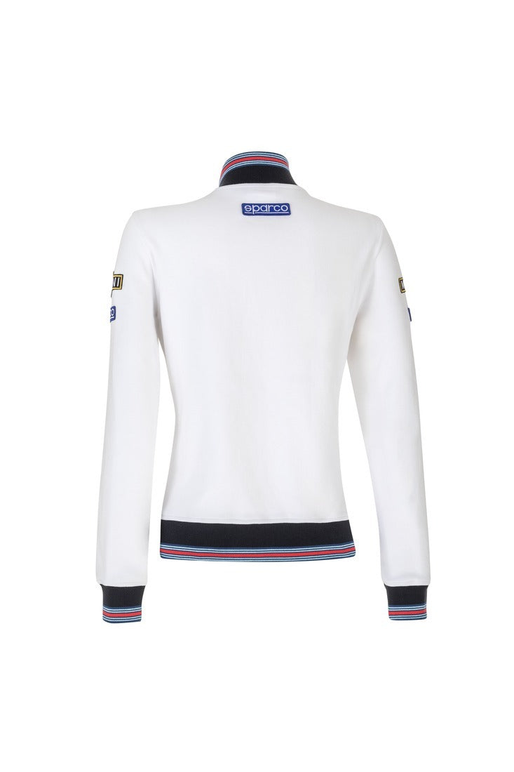 SPARCO 013033MRBI3L Full zip sweatshirt MARTINI RACING LADY white L Photo-1