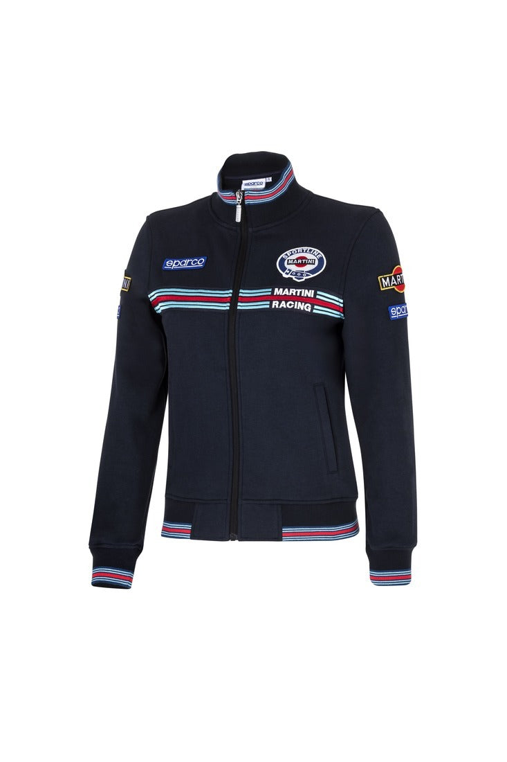 SPARCO 013033MRBM3L Full zip sweatshirt MARTINI RACING LADY navy blue L Photo-0