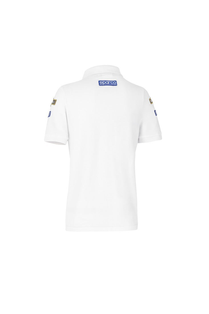 SPARCO 013035MRBI3L Polo embroideries MARTINI RACING LADY white L Photo-1