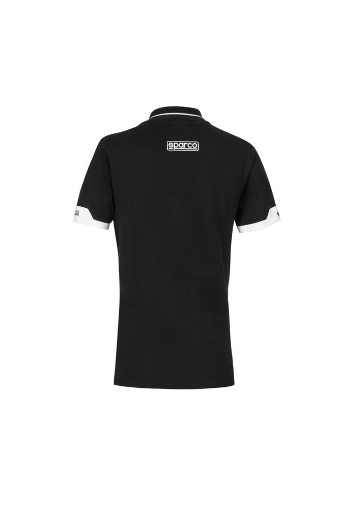 SPARCO 013036LNR1S Polo zip lady black S Photo-1