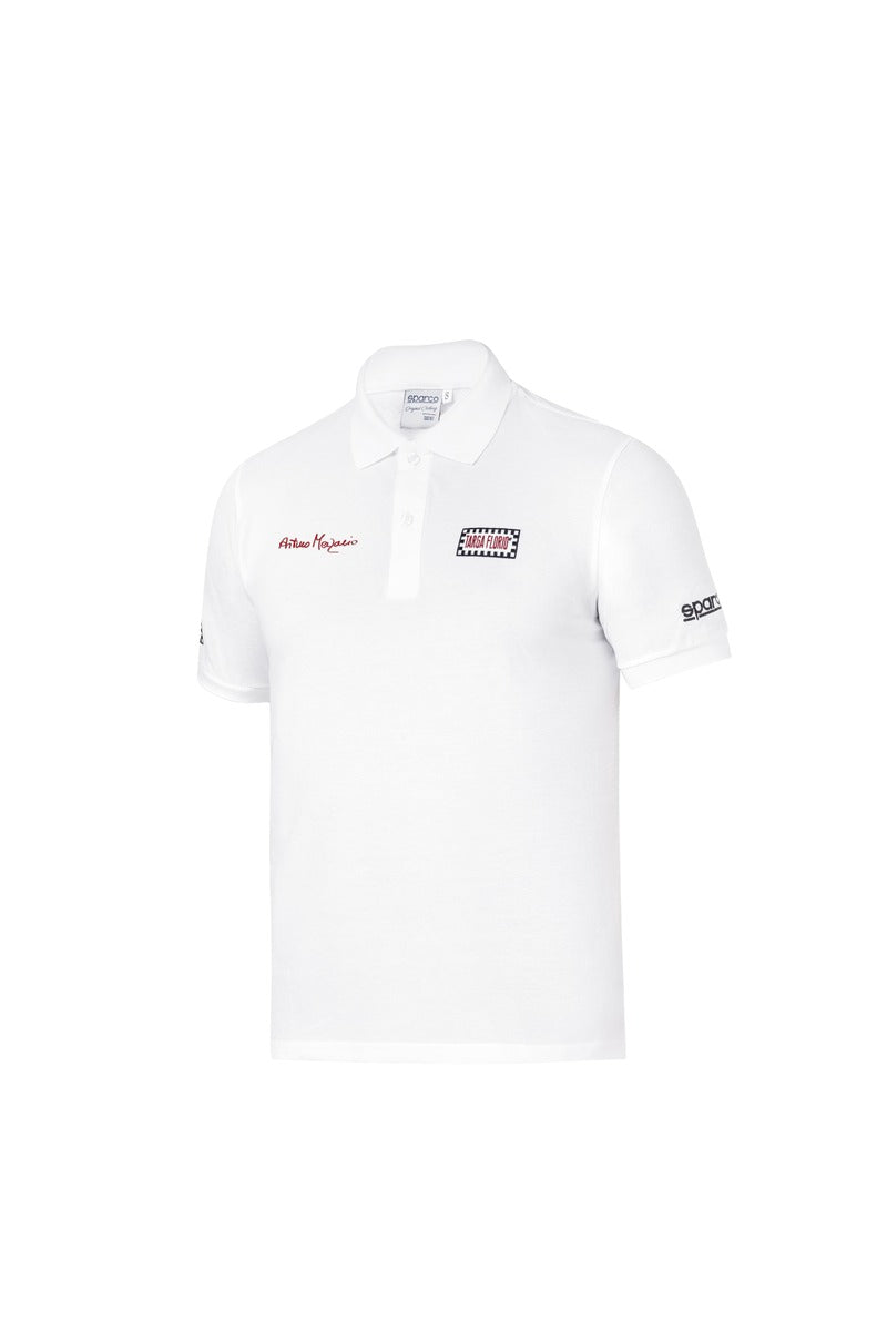 SPARCO 013045AMBI0XS Polo TF ARTURO MERZARIO #AM2 white XS Photo-0
