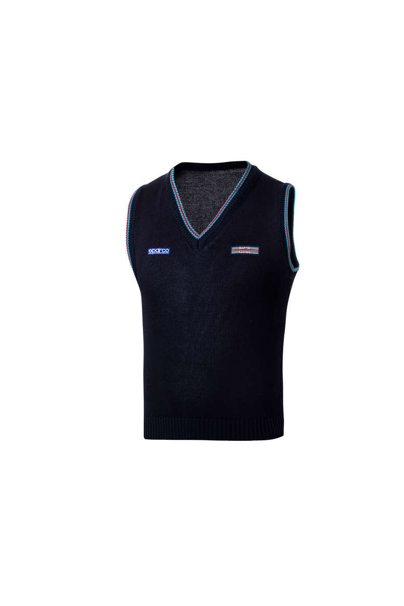 SPARCO 013052MRBM0XS Knitted cotton vest MARTINI RACING navy blue XS Photo-0