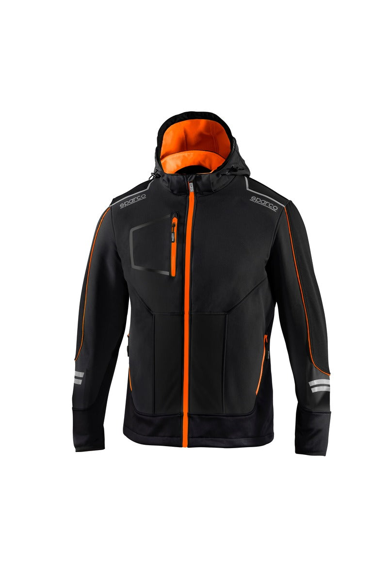 SPARCO02412NRAF3L Mechanic's tech Soft-shell TW black/orange L Photo-0