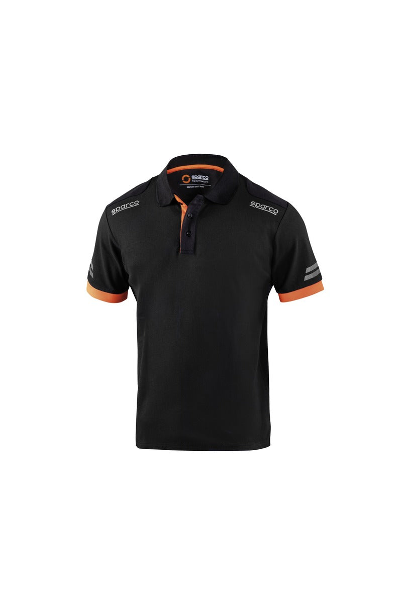 SPARCO 02415NRAF1S Mechanic's tech Polo TW black/orange S Photo-0