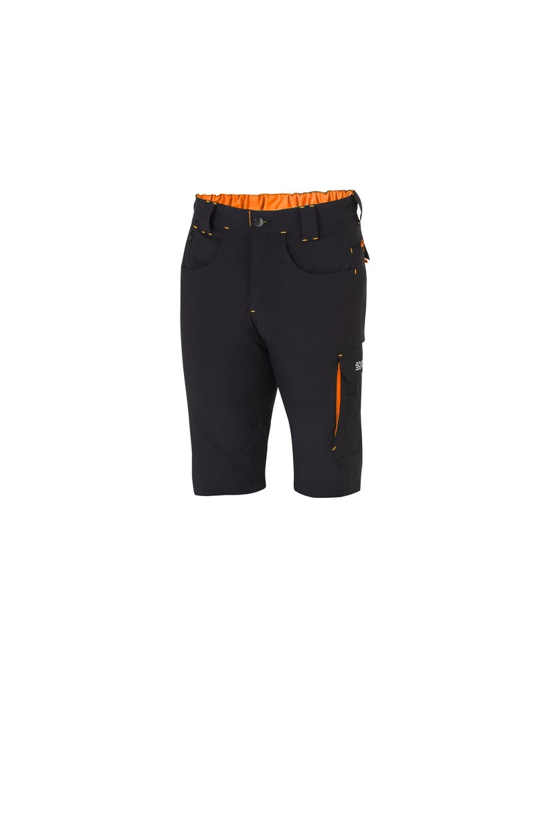 SPARCO 02428NRAF0XS Mechanic's tech light shorts TW black/orange XS Photo-0