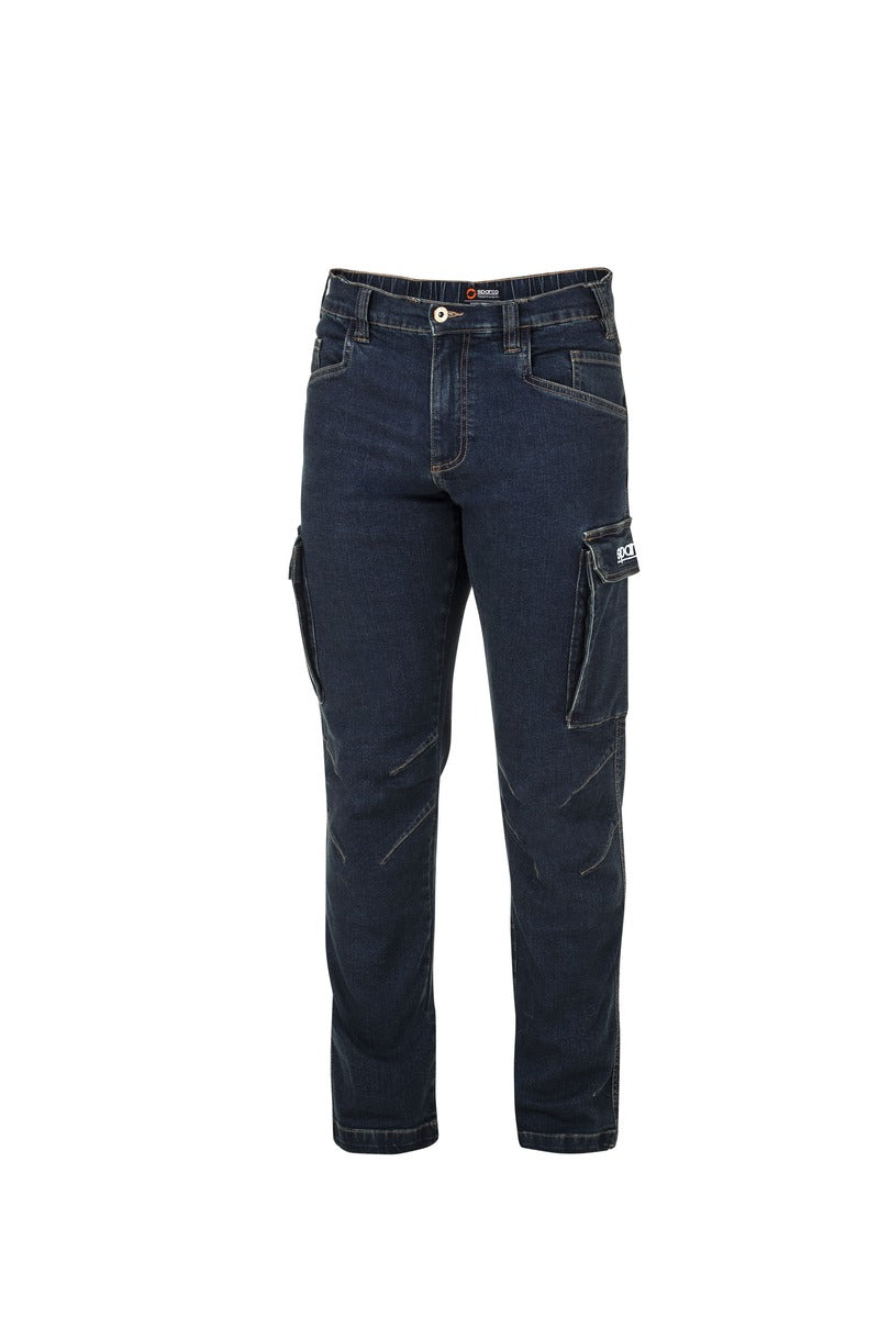 SPARCO 02430BS3L Mechanic's tech denim jeans TW L Photo-0
