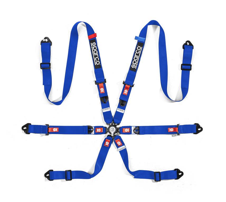 SPARCO 04821H1AZ Racing harnesses COMPETITION H-2 PU blue Photo-0