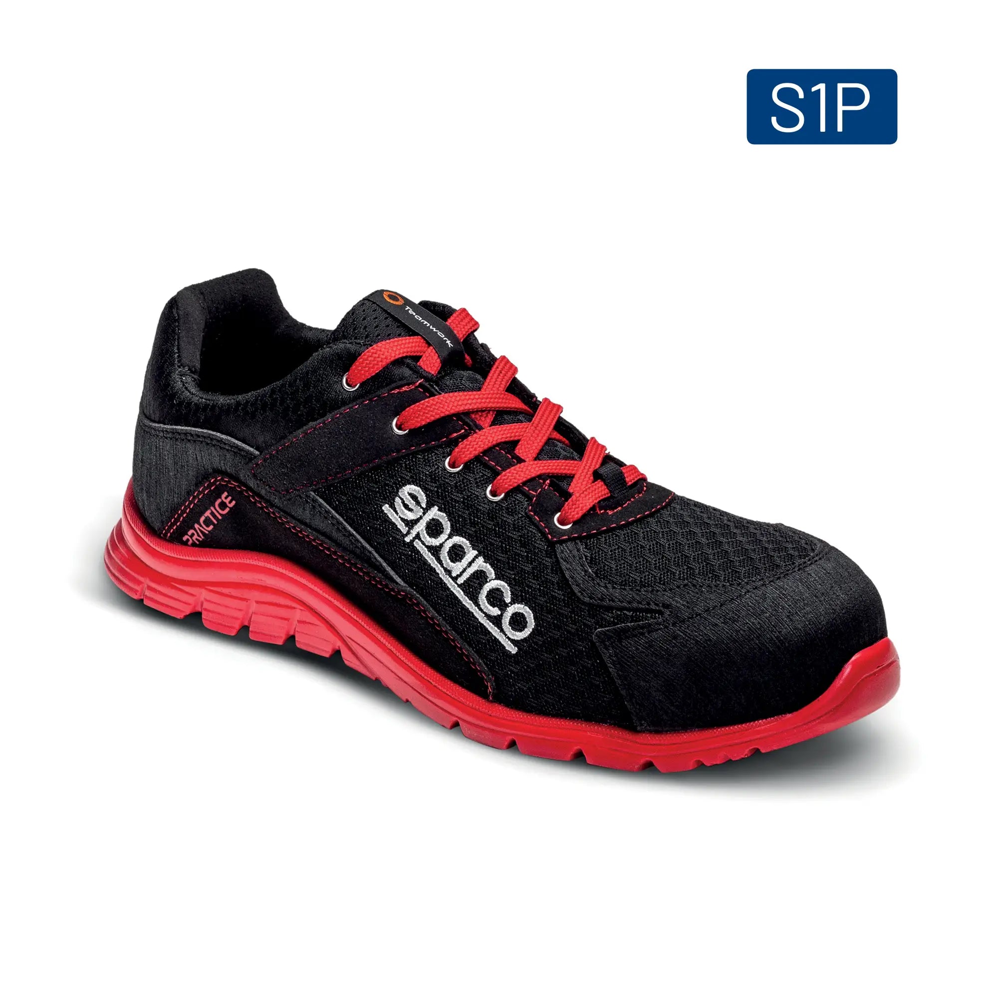 SPARCO 0751737NRRS Shoes Practice Jacques Black/Red 37 Photo-1