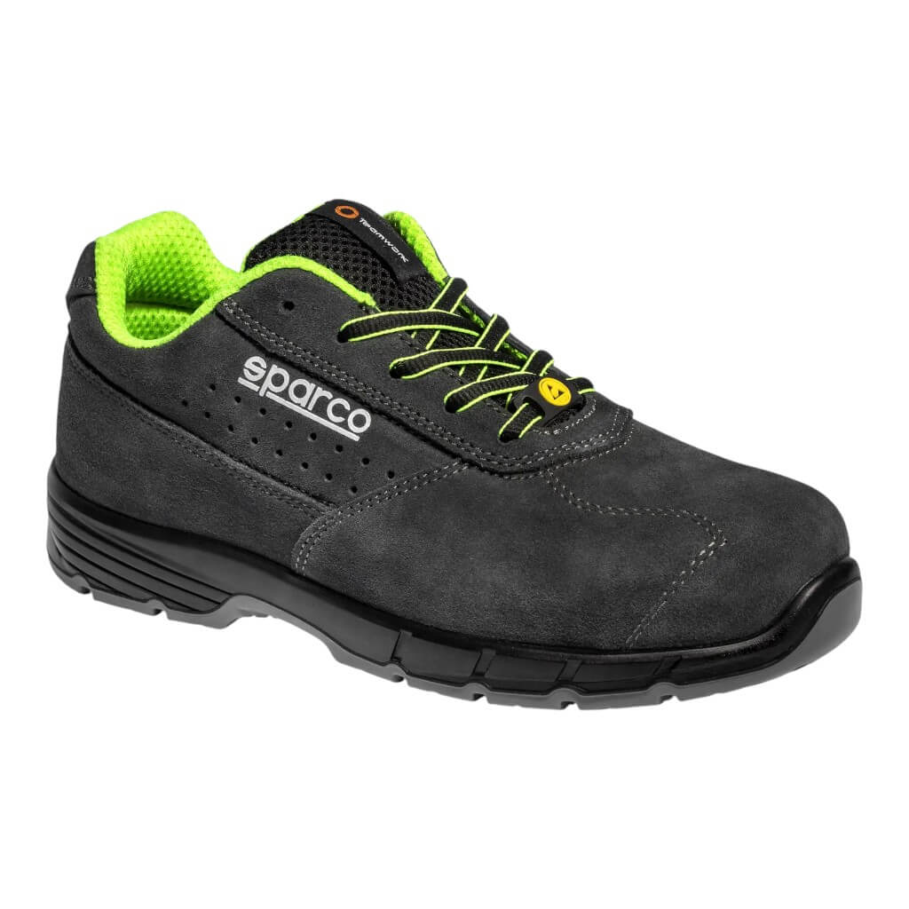 SPARCO 0754637GSVF Mechanics Shoes Horizon Ontario S1PS, Grey/Green, Size 37 Photo-0