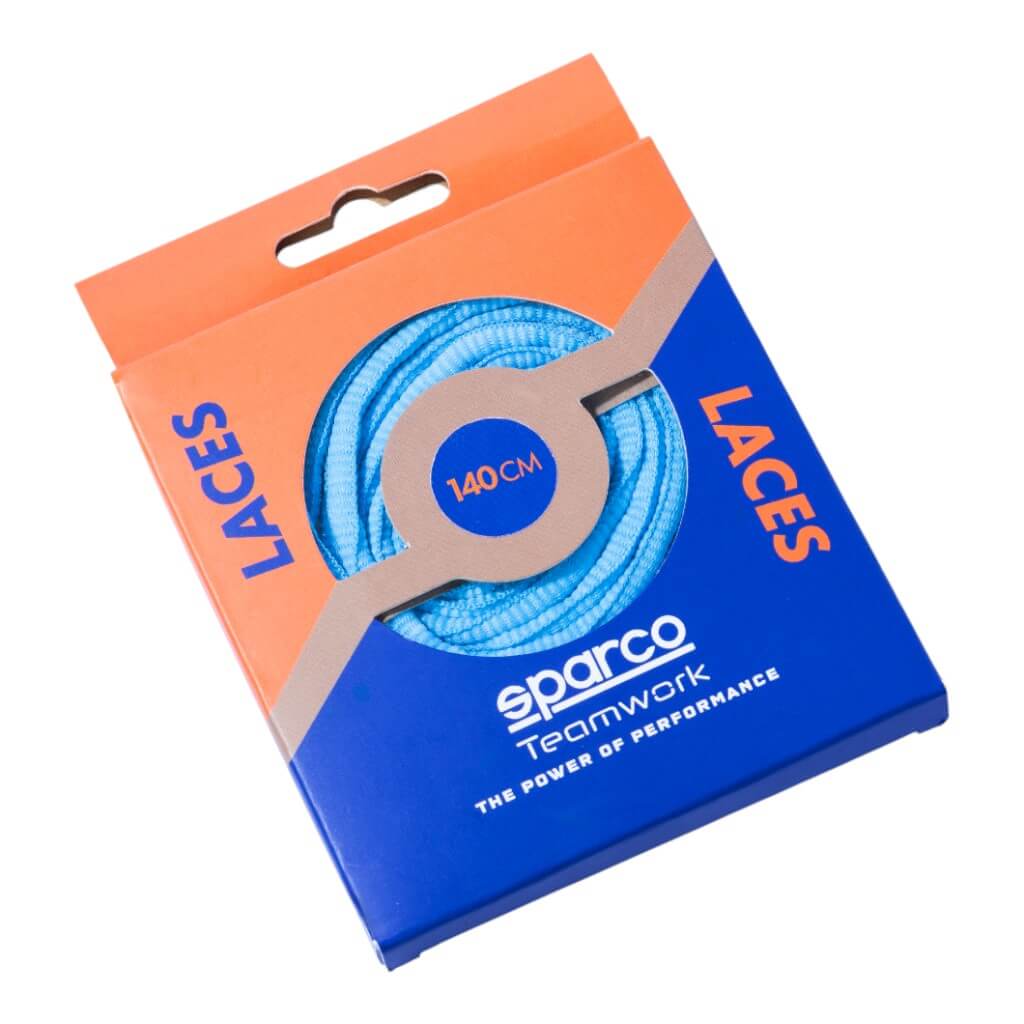 SPARCO BAT0024B0C01140 Shoes Laces TW ST V1, Celeste, Size 140 Photo-0