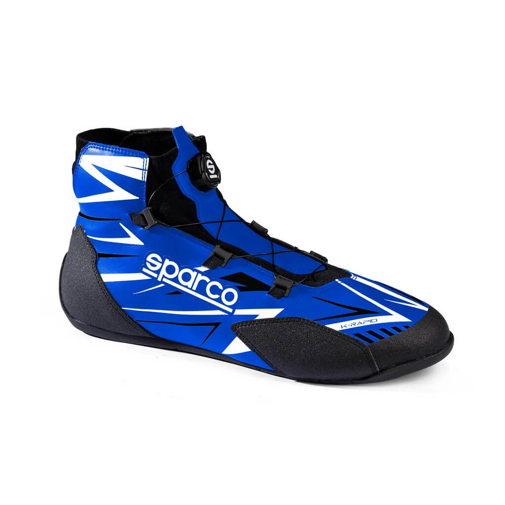SPARCO BKB0002B0B04037 Karting Shoes K-Rapid Rotor, Light Blue / White, Size 37 Photo-0