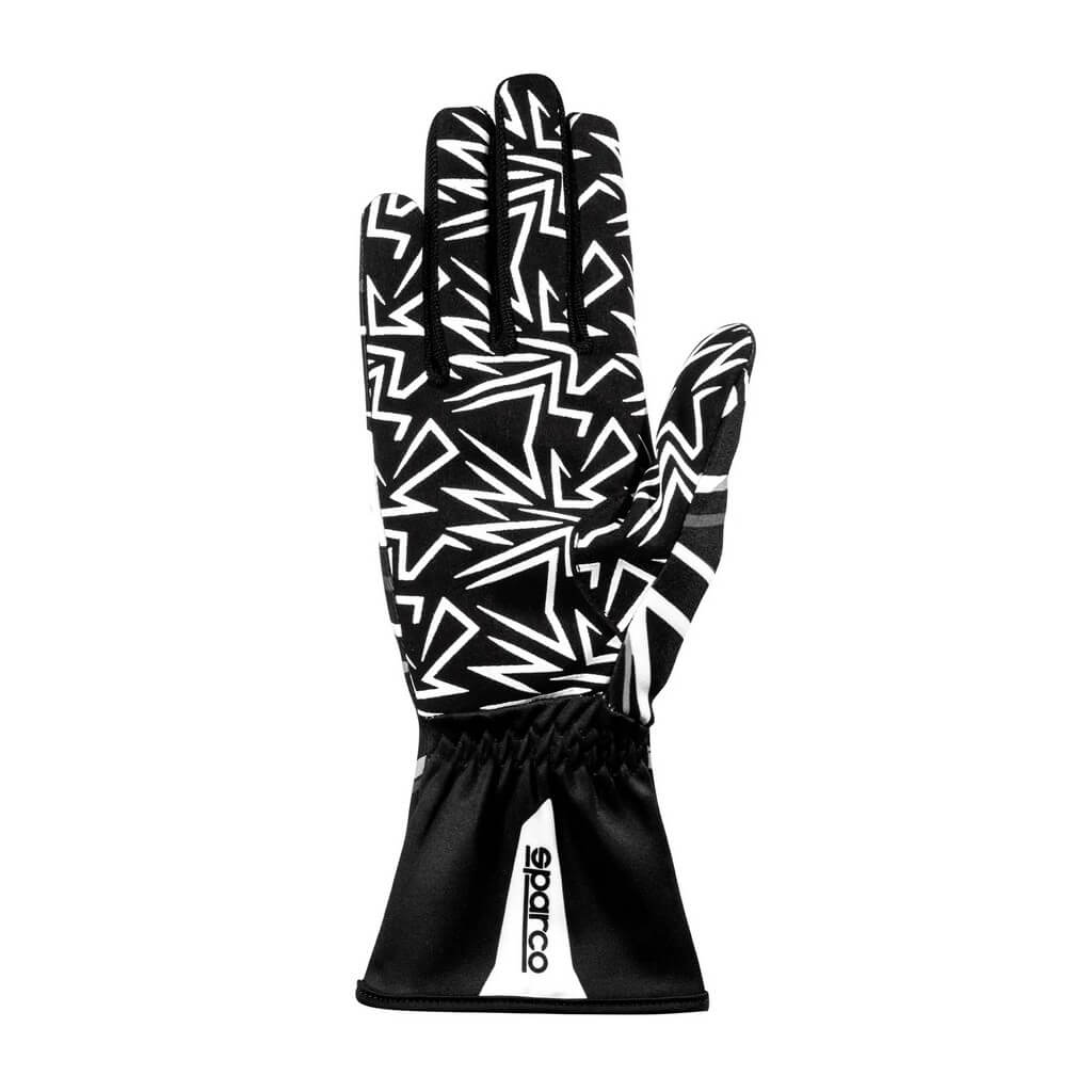 SPARCO BKG0001B0K06005 Karting Gloves K-Rookie, Black / White, Size 5 Photo-1